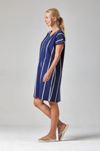 Button Shoulder Dress