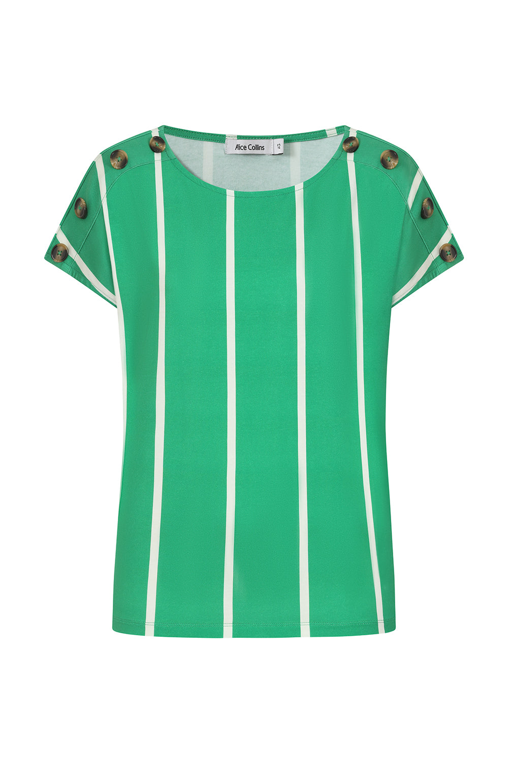 Button Shoulder Top