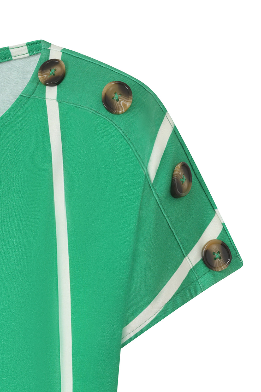 Button Shoulder Top