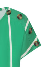 Button Shoulder Top