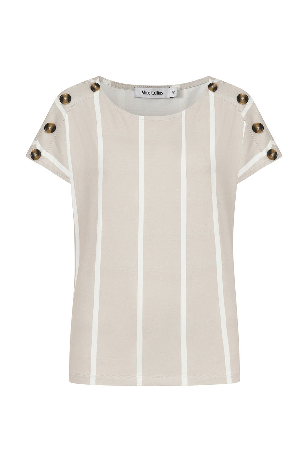 Button Shoulder Top