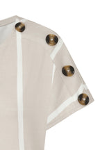 Button Shoulder Top