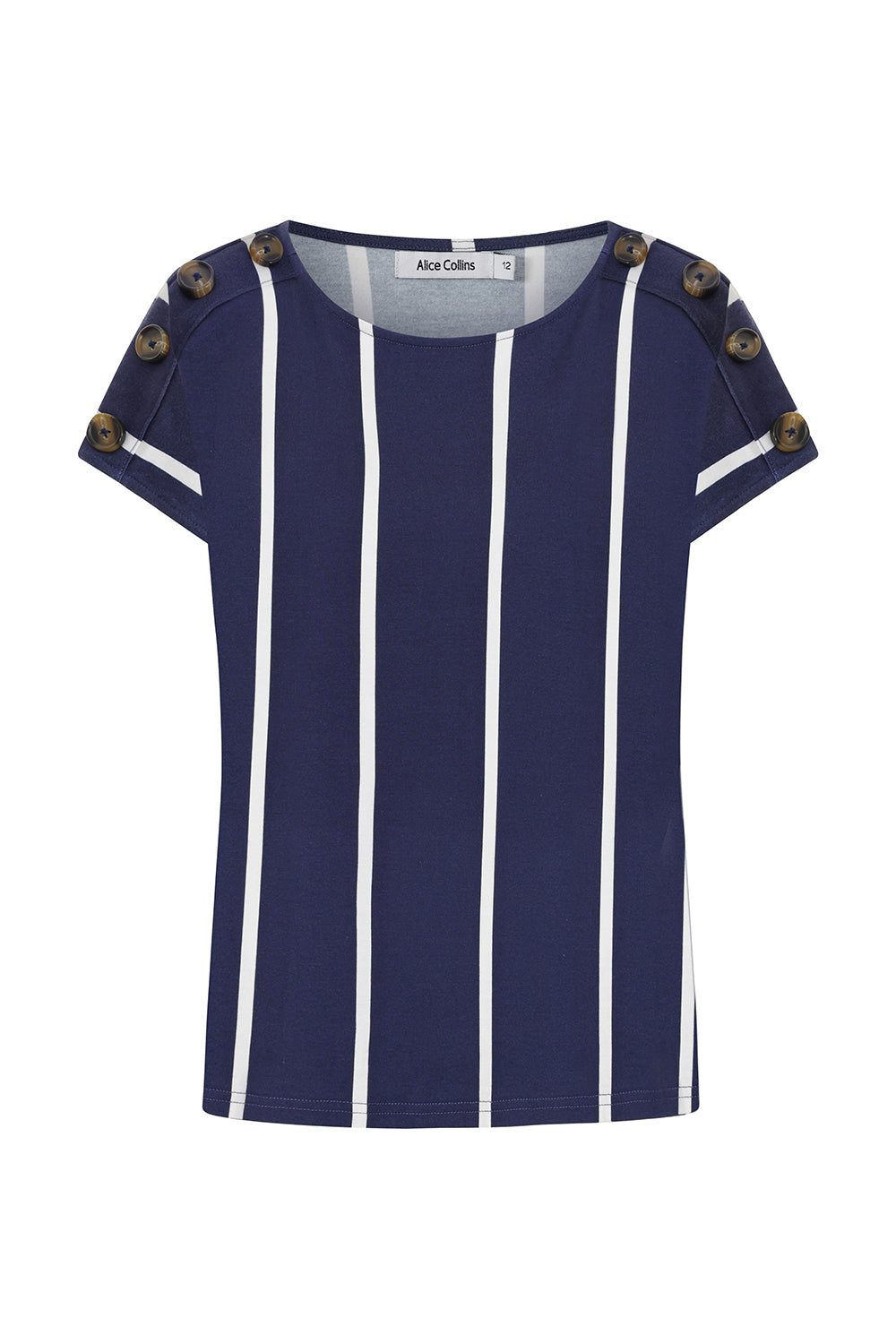 Button Shoulder Top