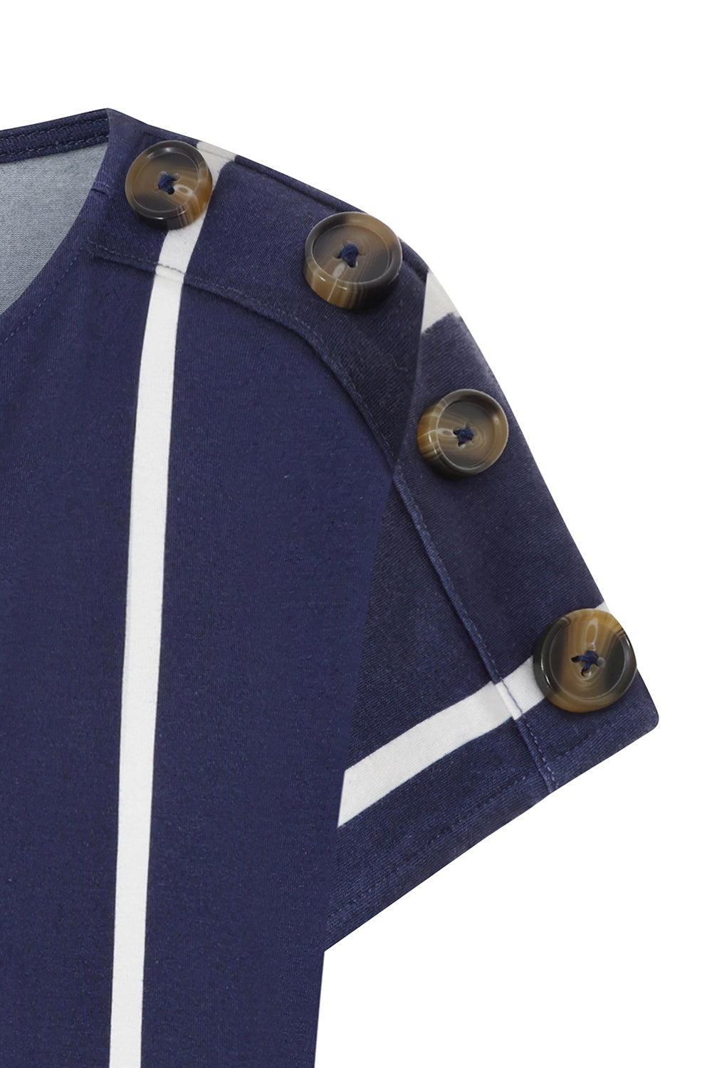 Button Shoulder Top