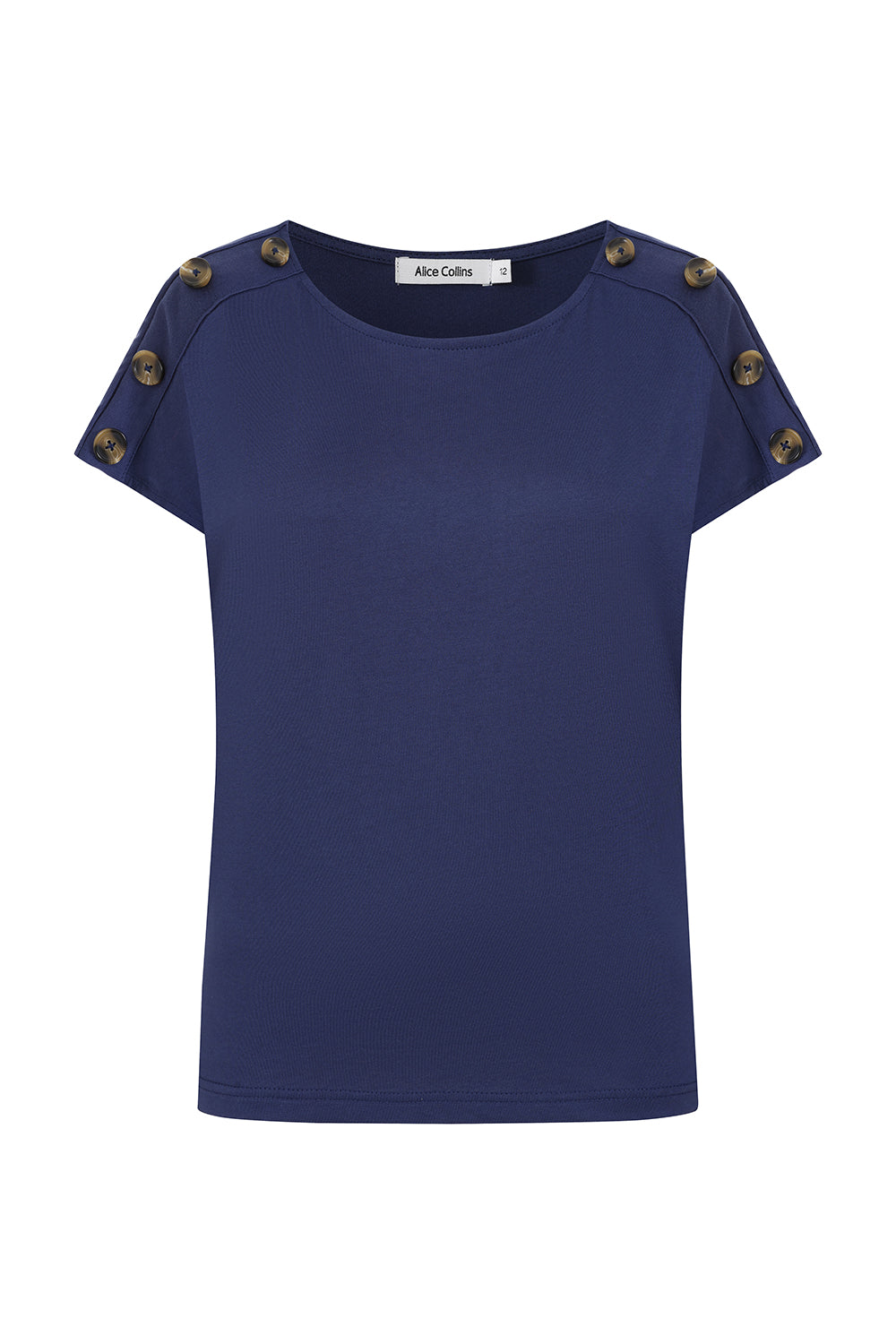 Button Shoulder Top