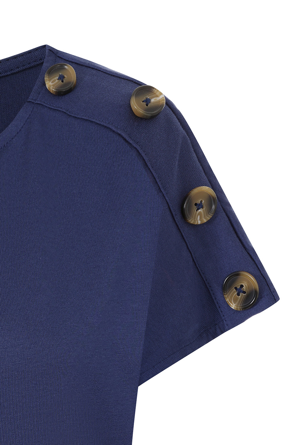 Button Shoulder Top