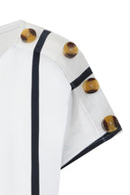 Button Shoulder Top