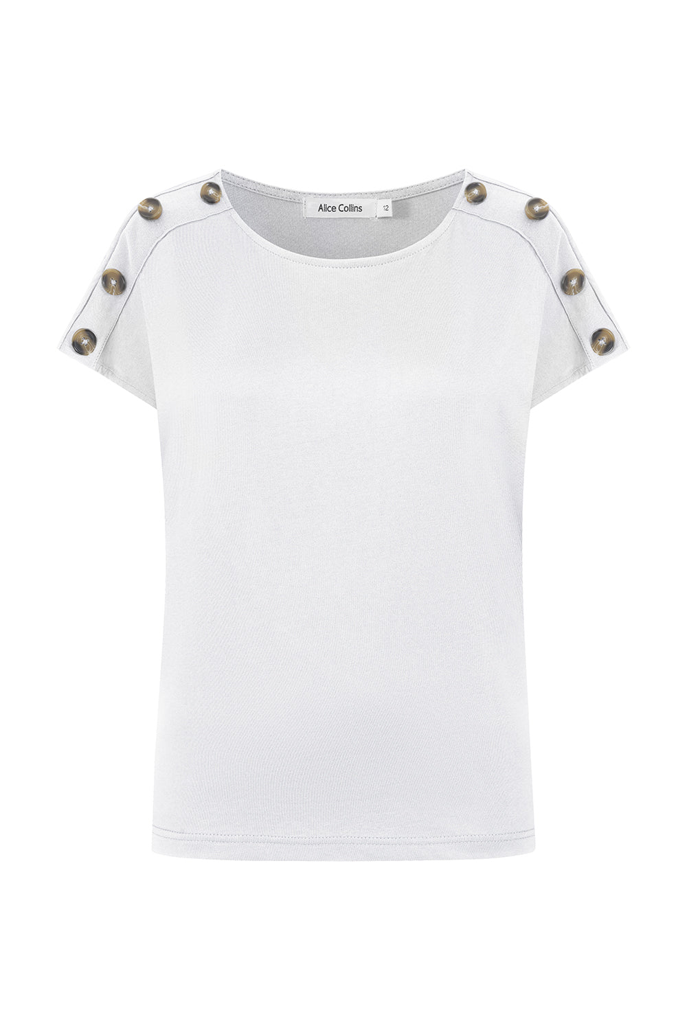 Button Shoulder Top