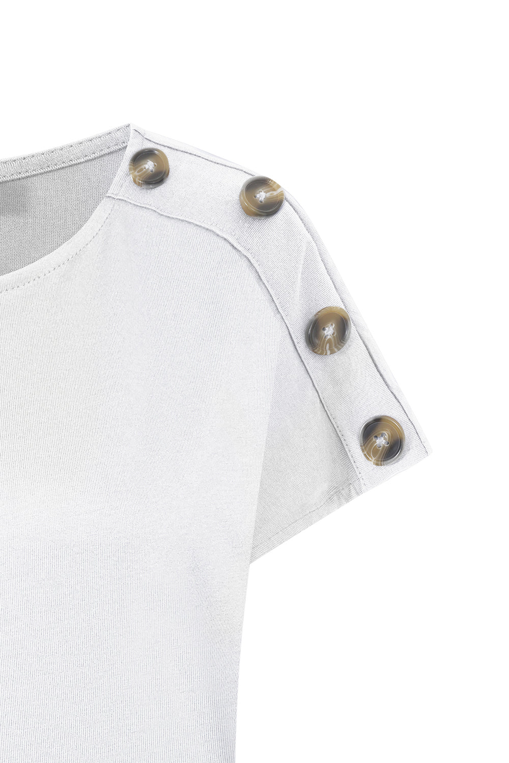 Button Shoulder Top