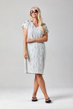 Button Central Print Dress