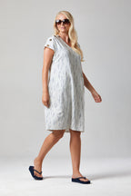 Button Central Print Dress
