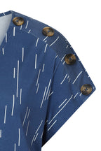 Button Central Print Dress