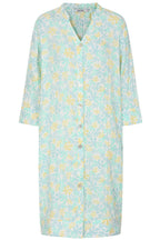 Judy Shirt Dress Buy Online Alice Collins -  Light blue nightshirt with yellow floral pattern