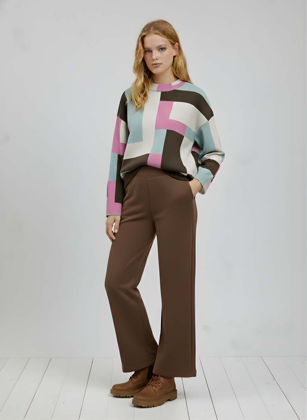 Karlie Hexagon Pullover